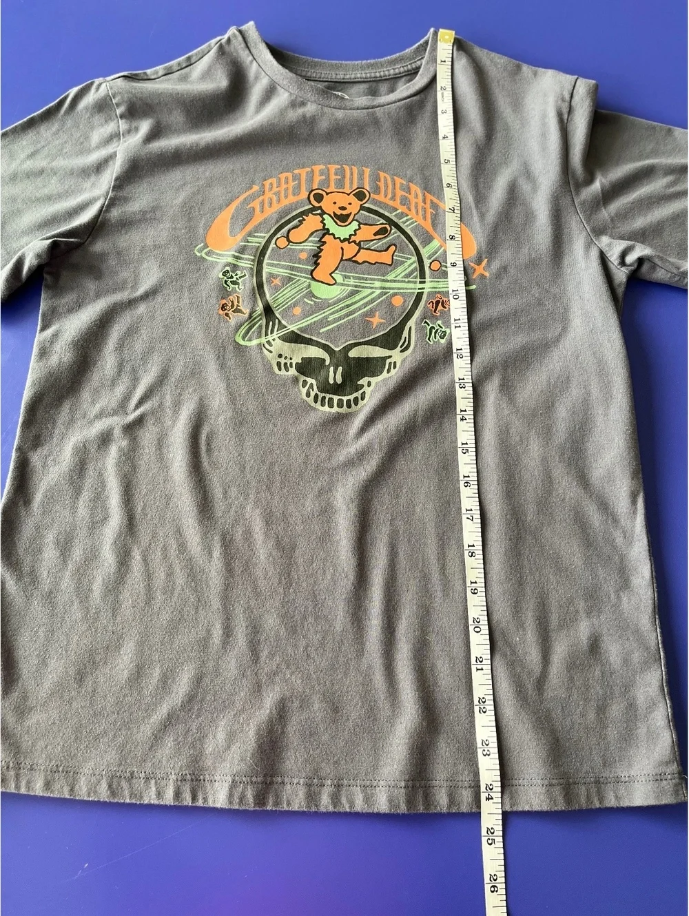 Grateful Dead Graphic Grey T-Shirt youth boy XL or Men’s Small dancing bear